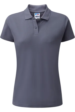 Jerzees Colours Dames 65/35 poloshirt met korte mouwen en harde kraagpijpen