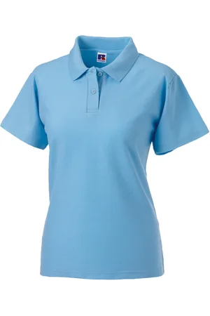 Jerzees Colours Dames 65/35 poloshirt met korte mouwen en harde kraagpijpen