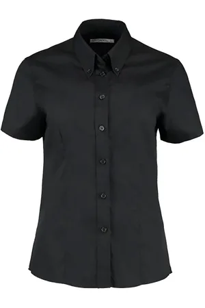 Kustom Dames corporate oxford korte mouwen shirt