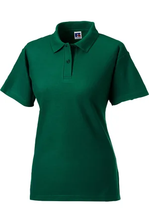 Jerzees Colours Dames 65/35 poloshirt met korte mouwen en harde kraagpijpen