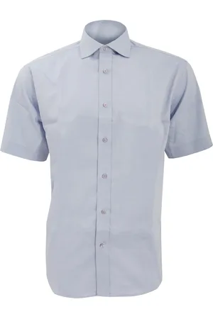 Kustom Heren superior oxford shirt met korte mouwen