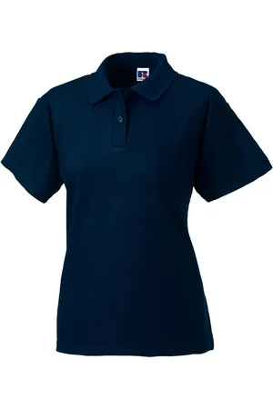 Jerzees Colours Dames 65/35 poloshirt met korte mouwen en harde kraagpijpen