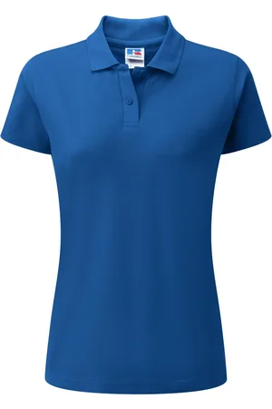 Jerzees Colours Dames 65/35 poloshirt met korte mouwen en harde kraagpijpen
