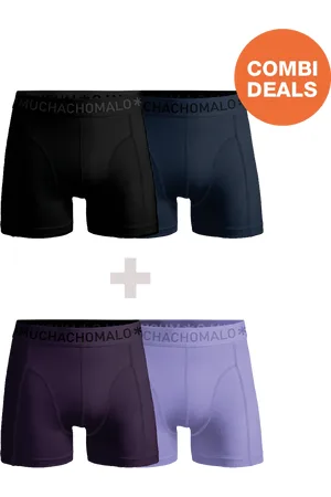 Muchachomalo Heren 2+2-pack boxershorts effen