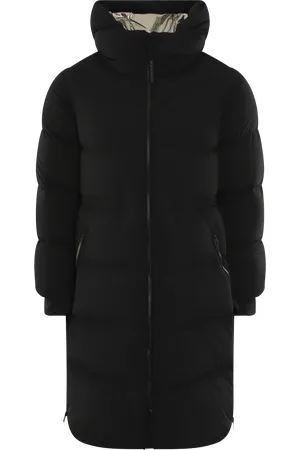 Woolrich Dames matt stretch long puffer parka