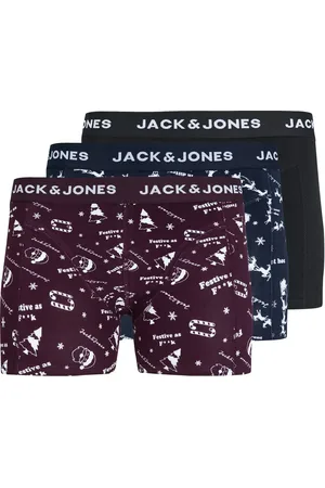 JACK & JONES Heren boxershorts trunks jacsnowflake 3-pack