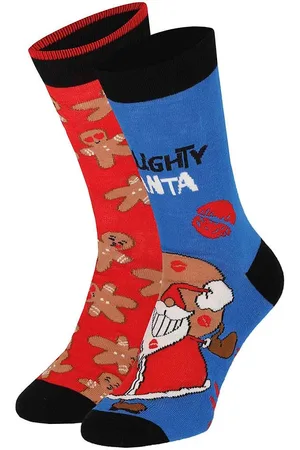Apollo Foute kerstsokken heren 2-pack naughty santa