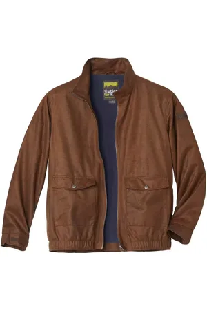 Atlas For Men Heren jas van imitatie-suède