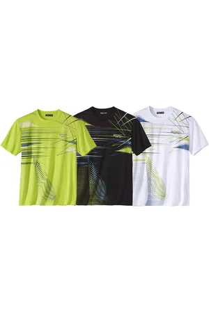 Atlas For Men T-shirt met grafische print voor heren (pak van 3)