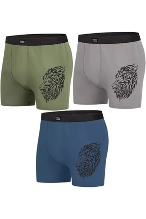 Atlas For Men Heren lion stretch boxershorts (set van 3)