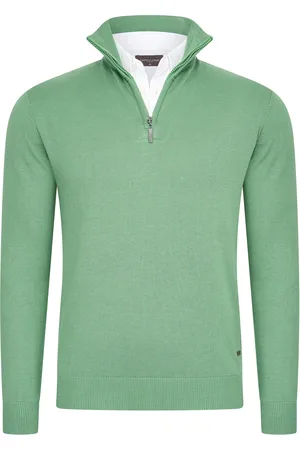 Cappuccino Italia Mock zip pullover