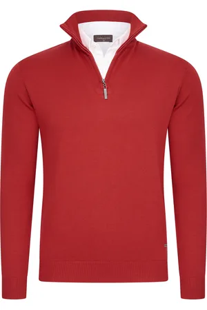 Cappuccino Italia Mock zip pullover