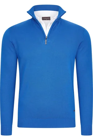 Cappuccino Italia Mock zip pullover
