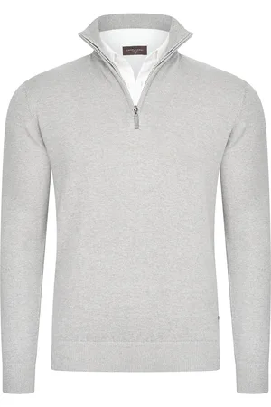 Cappuccino Italia Mock zip pullover
