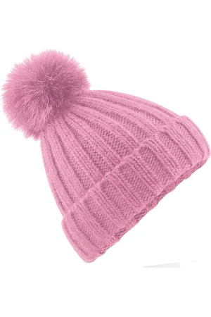 Beechfield Volwassen unisex verbier faux fur pom pom muts