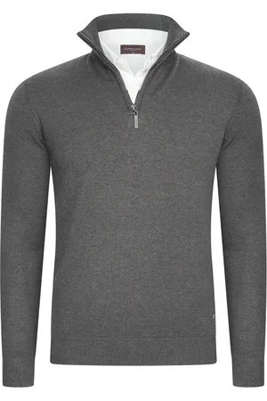 Cappuccino Italia Mock zip pullover