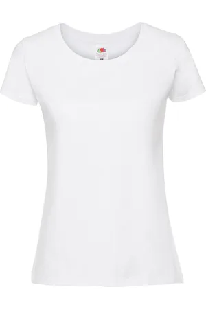 Fruit Of The Loom Dames iconic 195 premium ringspun katoenen t-shirt