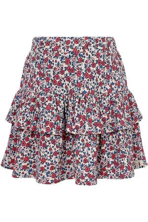 LOOXS Revolution Zomer rok meisjes jersey crinkle aop bloemen multi