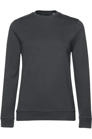B and C Dames frans terry sweatshirt met inzetstuk