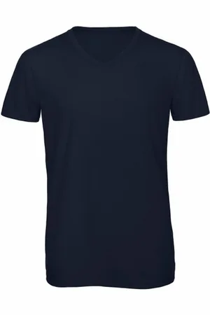 B and C Heren triblend v hals t-shirt