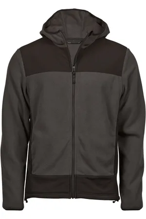 TeeJays Heren mountain fleecejas met capuchon