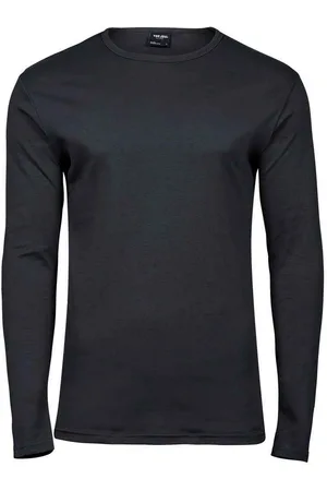 TeeJays Heren t-shirt met lange mouwen in elkaar grijpend