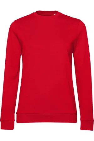 B and C Dames frans terry sweatshirt met inzetstuk