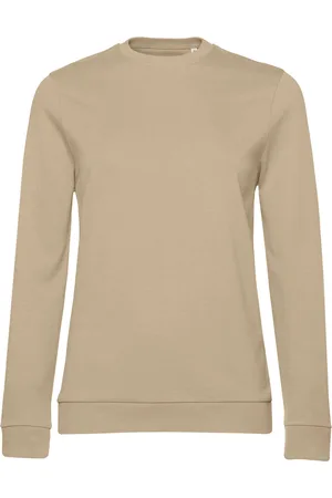 B and C Dames frans terry sweatshirt met inzetstuk