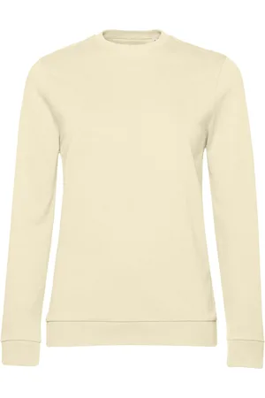 B and C Dames frans terry sweatshirt met inzetstuk