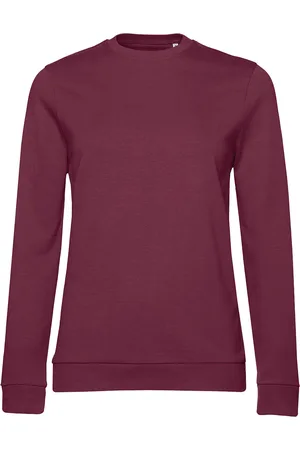B and C Dames frans terry sweatshirt met inzetstuk