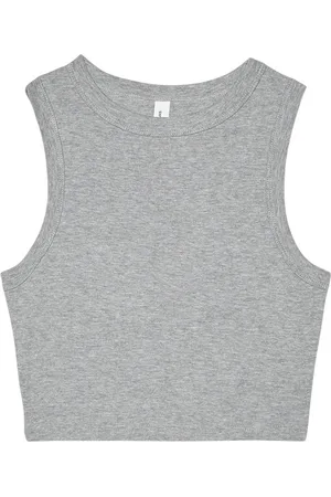 Bella + Canvas Dames muscle micro-rib cropped tank top