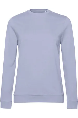 B and C Dames frans terry sweatshirt met inzetstuk