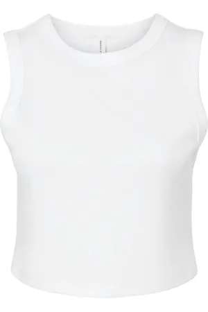 Bella + Canvas Dames muscle micro-rib cropped tank top