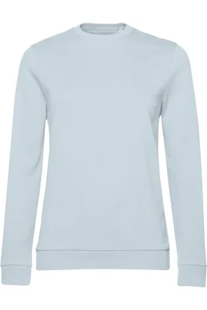 B and C Dames frans terry sweatshirt met inzetstuk
