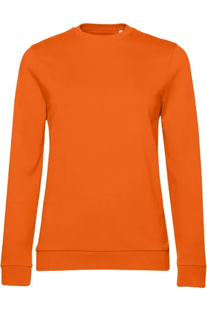 B and C Dames frans terry sweatshirt met inzetstuk