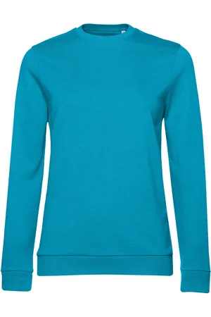 B and C Dames frans terry sweatshirt met inzetstuk