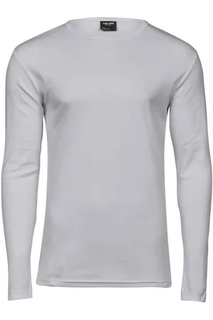 TeeJays Heren t-shirt met lange mouwen in elkaar grijpend