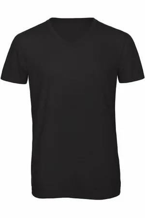 B and C Heren triblend v hals t-shirt