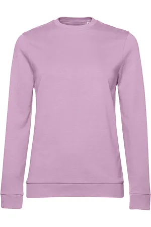 B and C Dames frans terry sweatshirt met inzetstuk