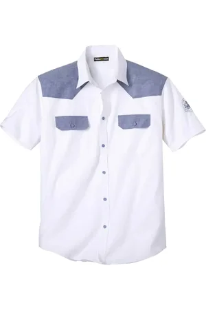 Atlas For Men Heren poplin overhemd