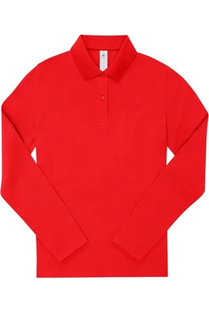 B and C Dames my polo 210 poloshirt met lange mouwen
