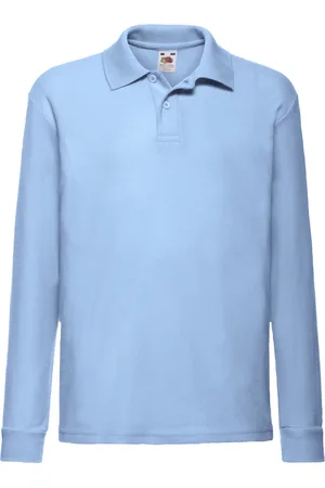 Fruit Of The Loom Polo shirt met lange mouwen voor kinderen/kinderen