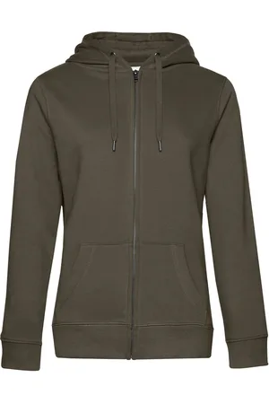 B and C Dames queen hoodie met rits