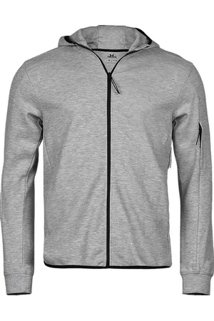 TeeJays Heren athletic hoodie met volledige rits