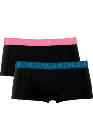 Muchachomalo Dames 2-pack boxershorts effen