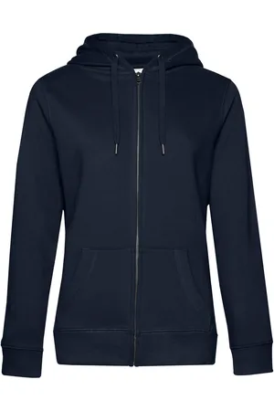 B and C Dames queen hoodie met rits