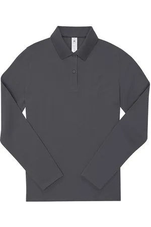 B and C Dames my polo 180 katoenen shirt met lange mouwen