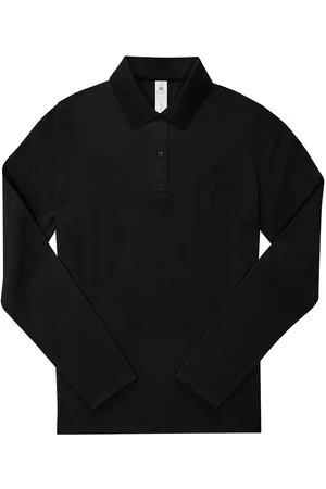 B and C Dames my polo 180 katoenen shirt met lange mouwen