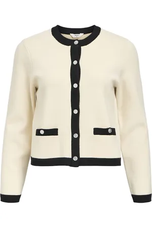 Object Objreynard l/s re knit cardigan div 23046160 sandshell