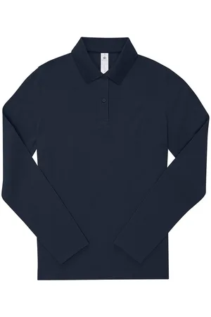 B and C Dames my polo 180 katoenen shirt met lange mouwen